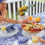 Napkins | Navy Natives | Linen | Set of 4